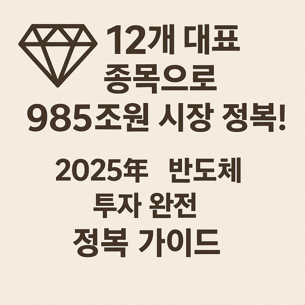 12개 대표 종목으로 985조원 시장 정복!