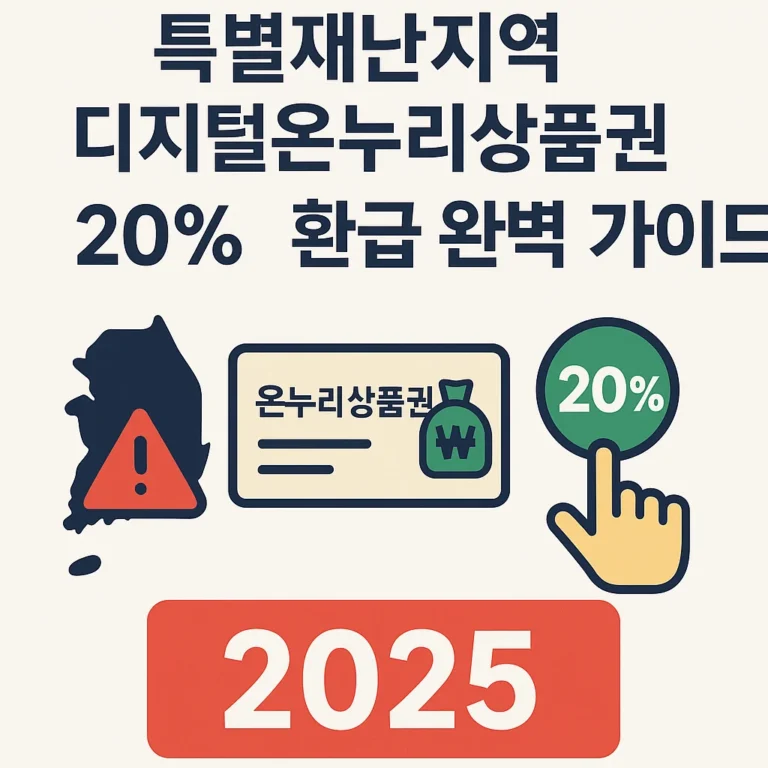 특별재난지역 디지털온누리상품권