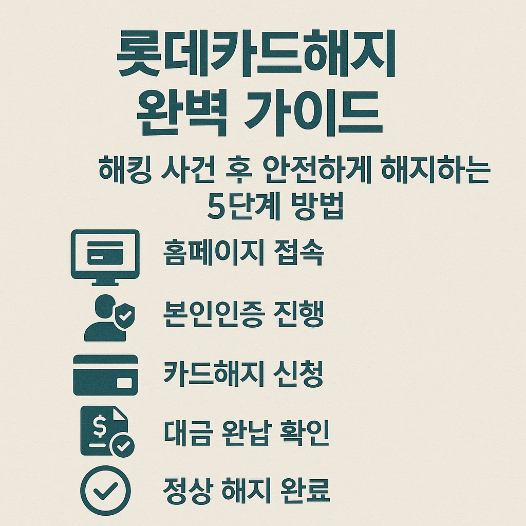 롯데카드해지